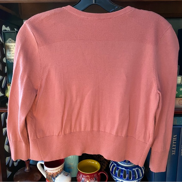 LOFT Cropped balletcore 3/4 Sleeve Cardigan XS - Picture 3 of 16